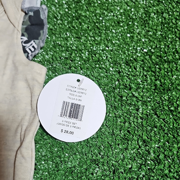 Floral Kids Matching Set - Cream and Gray - Picture 3 of 9